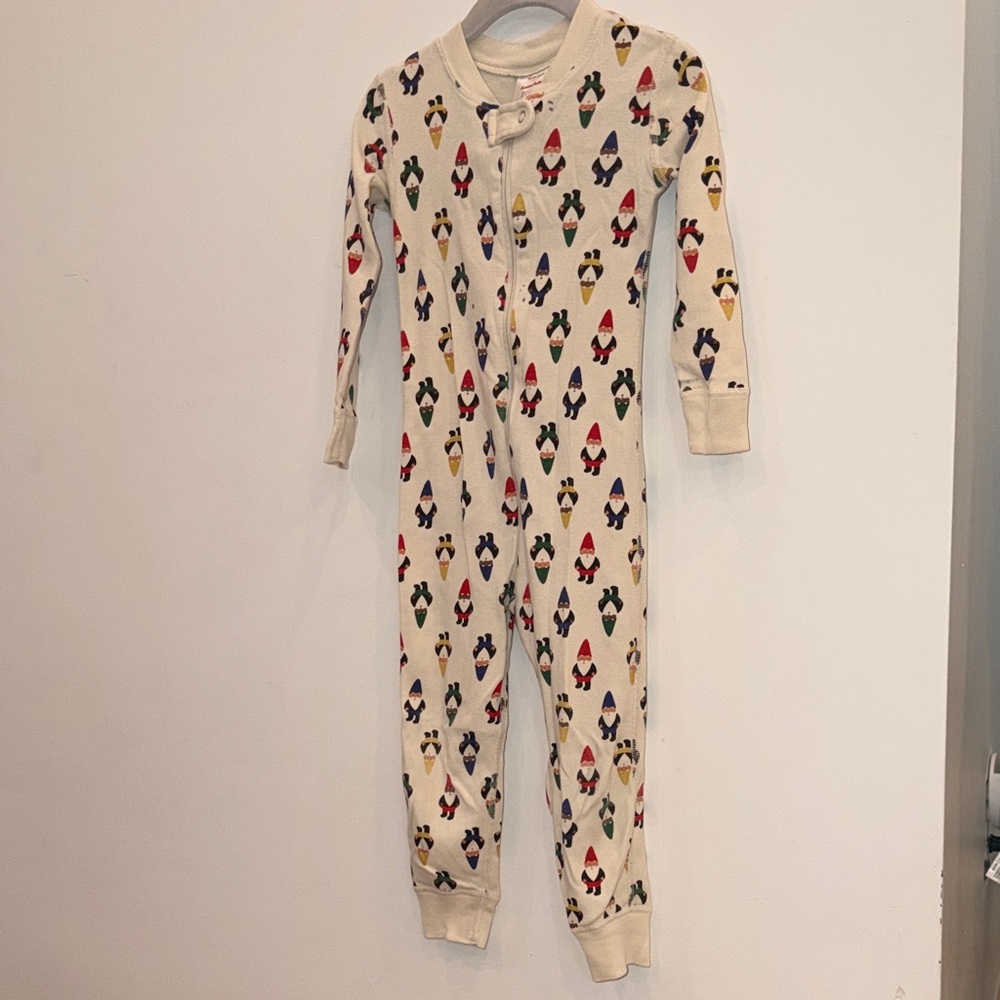 Hanna Andersson Organic One Piece Pajama with Gnome Patter